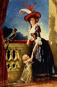 Portrait of Louise Elisabeth of France with her son Labille-Guiard, Adelaide